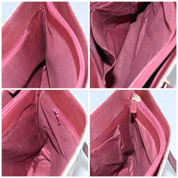 BURBERRY Nova Check Tote Bag Canvas Beige Red - Picture 14 of 15